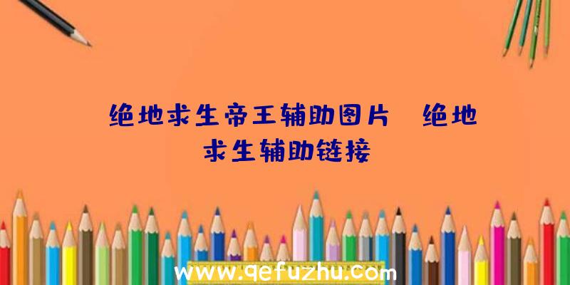 「绝地求生帝王辅助图片」|绝地求生辅助链接